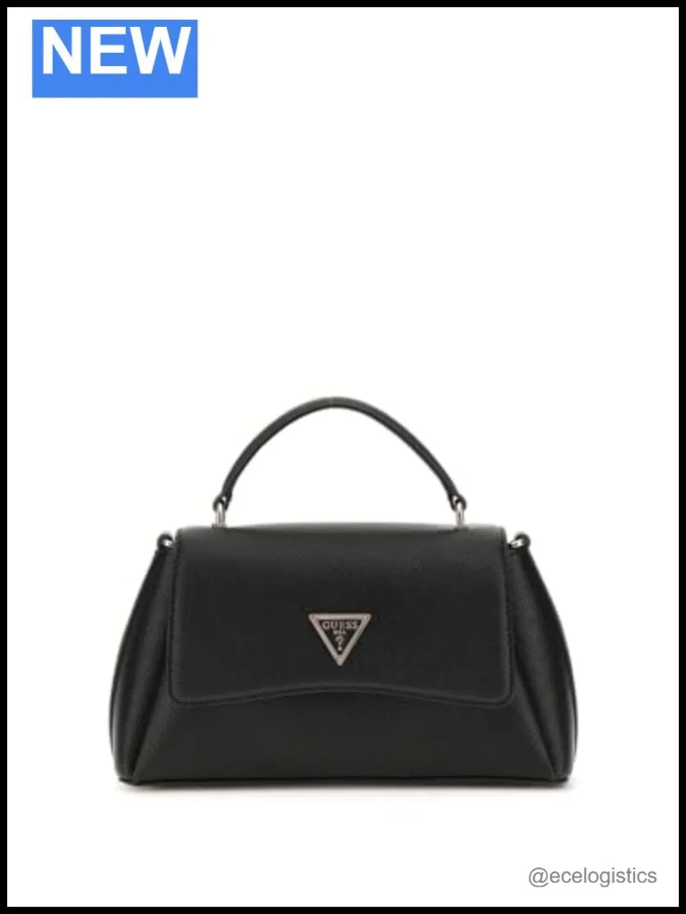 GUESS Eco Gloriana 2-Compartment Top Handle Satchel Bag with Flap,
